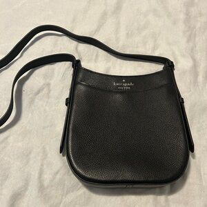 Elegant Black Leather Shoulder Bag